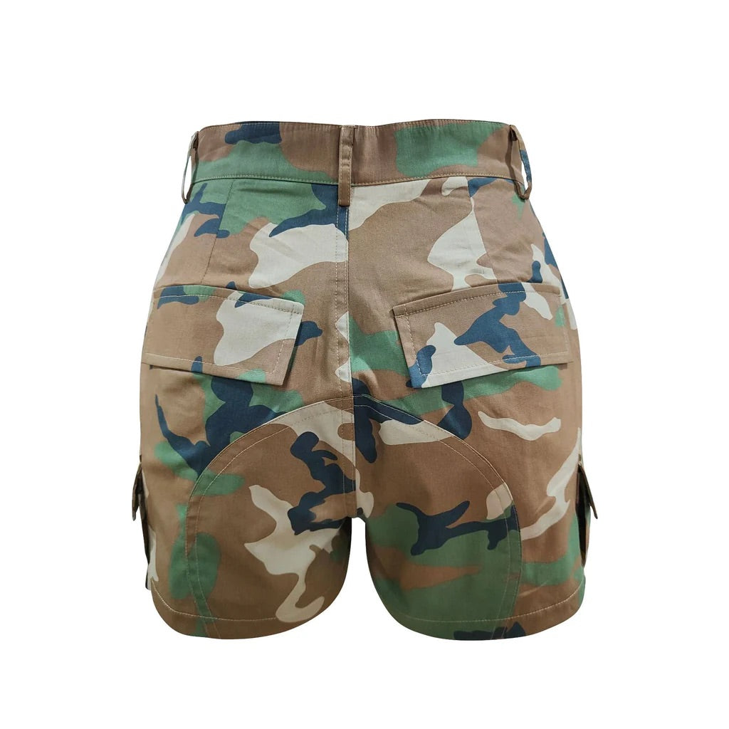 Camo Cargo Shorts