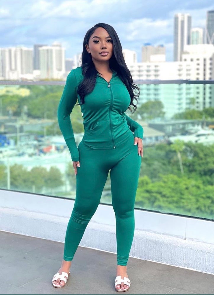 Snatched Legging Set Hunter Green