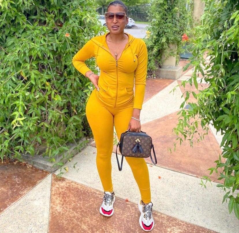 Snatched Legging Set Mustard